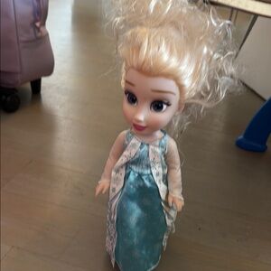 Frozen Inspired Blue and White Doll that sings